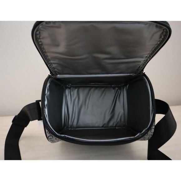 Guess RCS9478069 Black Multi Monogram Suma Travel Insulated Lunch Box w/Strap - Picture 5 of 8